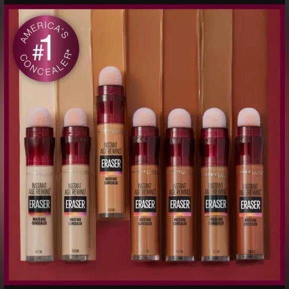 💫 2x Maybelline ERASER INSTANT AGE REWIND Multi-use CONCEALER; Mahogany … - Picture 9 of 15